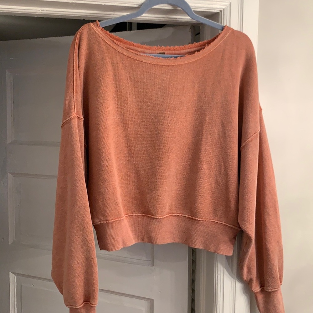 Free People Cropped Sweatshirt